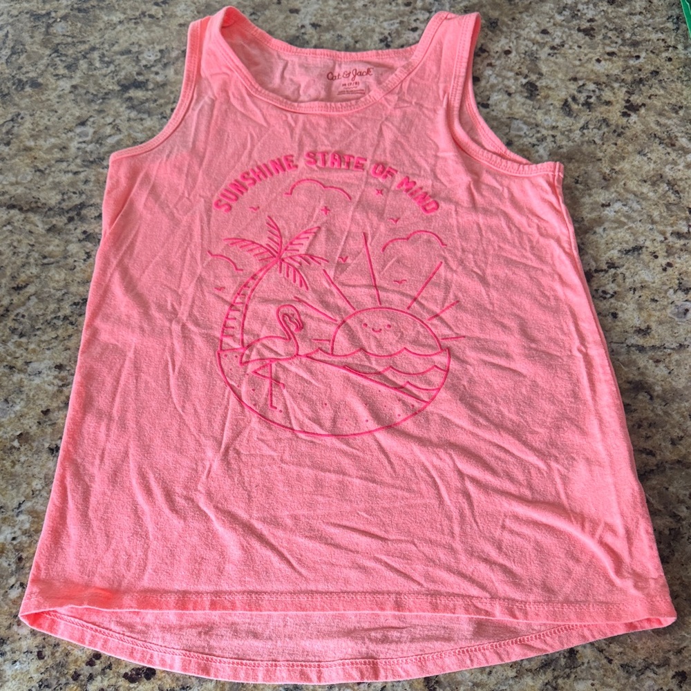 Cat & Jack Pink Tank Top - Sunshine Vibes